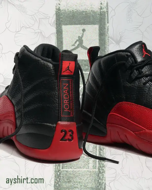 Mens Air Jordan 12 "Flu Game" | Ayshirt | Kick,s Lover | Retro - Image 4